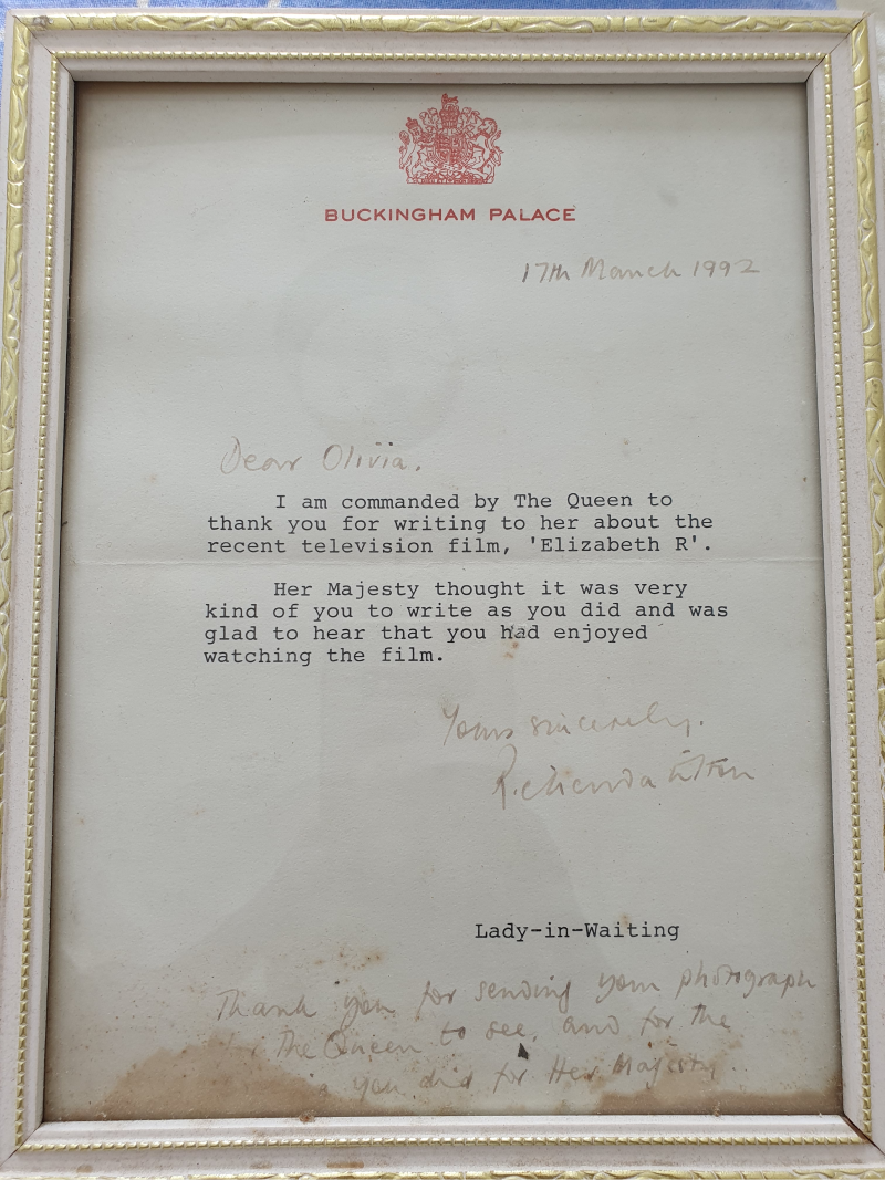 A letter from the Queen